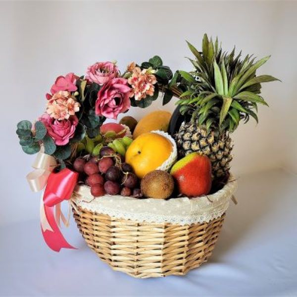 Fruit Basket with Wine - Image 4